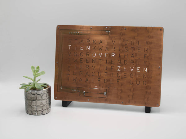 Horloge WordClock by StarkAllister - Dutch - Lake Blue