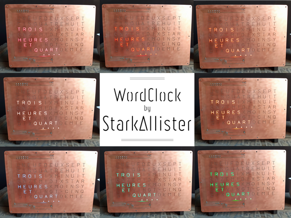WordClock By StarkAllister couleurs d'affichage